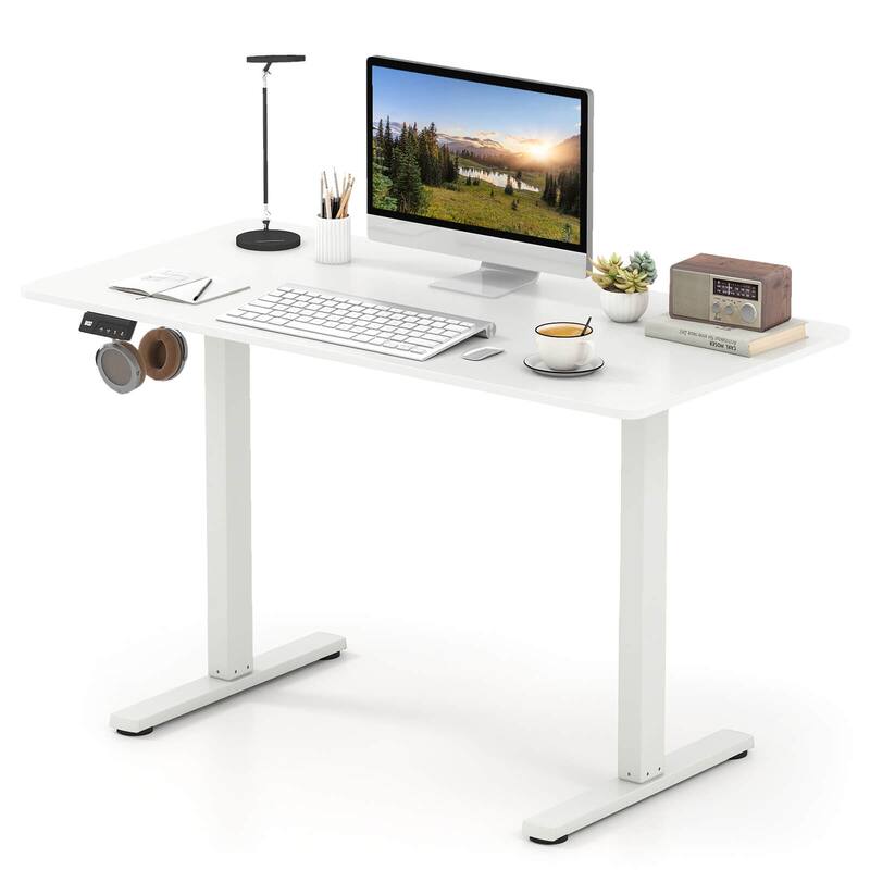 Costway 48” x 24” Electric Standing Desk with LED Display 2 Memory