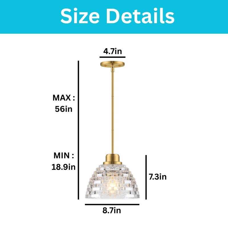 2 Pack bulbs light gold light fixtures glass, metal pendant light