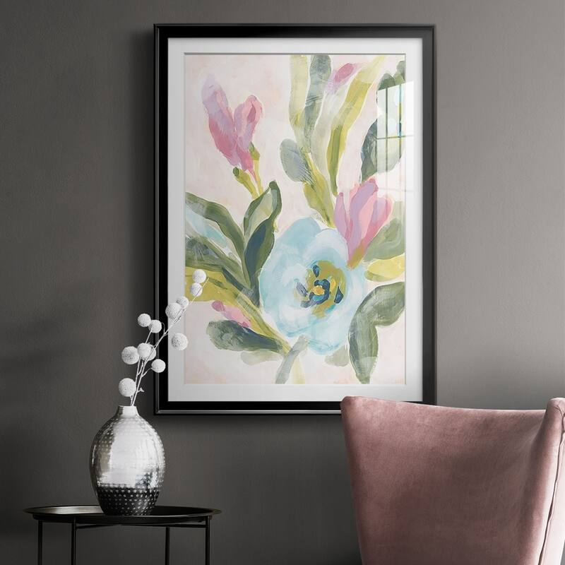 Floral Breeze Fresco II Premium Framed Print - Ready to Hang