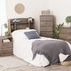 preview thumbnail 12 of 17, Bella Twin Bookcase Headboard, Espresso