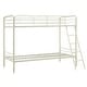 preview thumbnail 13 of 18, Avenue Greene Edison Twin over Twin Metal Bunk Bed Off White