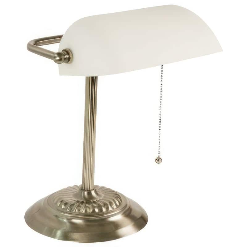 Traditional Bankers Desk Lamp With Green Glass Shade - On Sale - Bed Bath &  Beyond - 12113044
