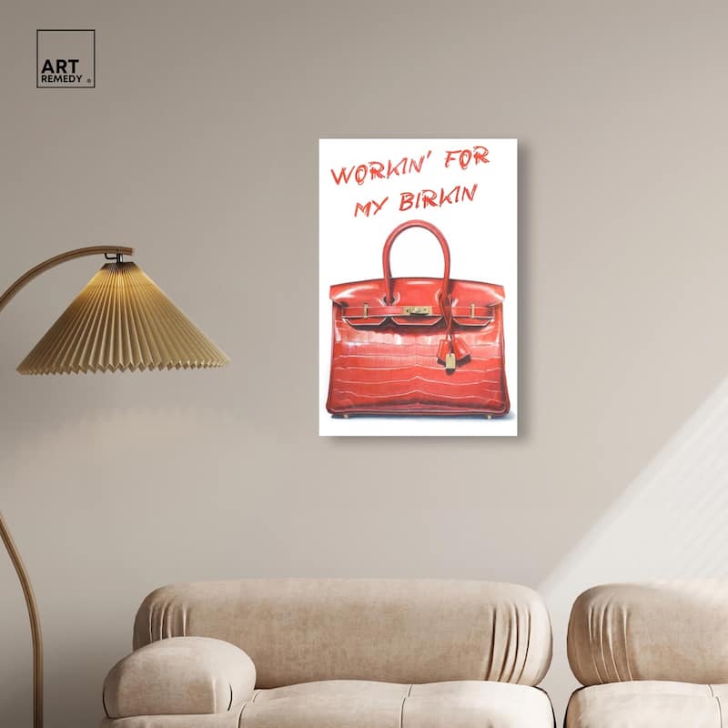 Doll Memories - Red Dream Canvas by Art Remedy, Gallery Wrapped