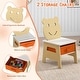 preview thumbnail 8 of 18, Costway 5-in-1 Kids' Table & Chair Set with Chalkboard, Whiteboard, 3 - See Details