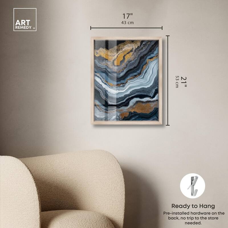 Acrylic Flow II Shadowbox by Art Remedy