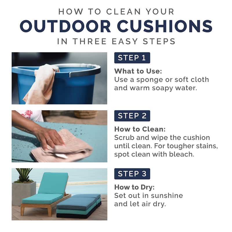 Arden Selections 24-inch Outdoor Deep Seat Cushion Set