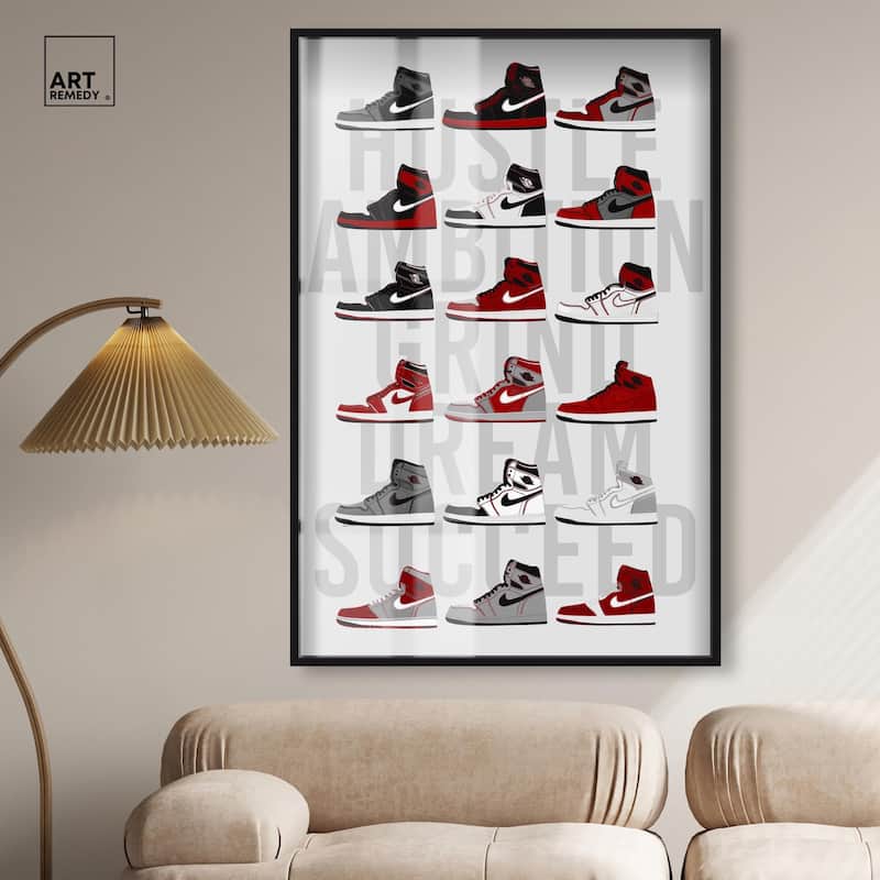 Ambition Grind Sneakers Shadowbox by Art Remedy