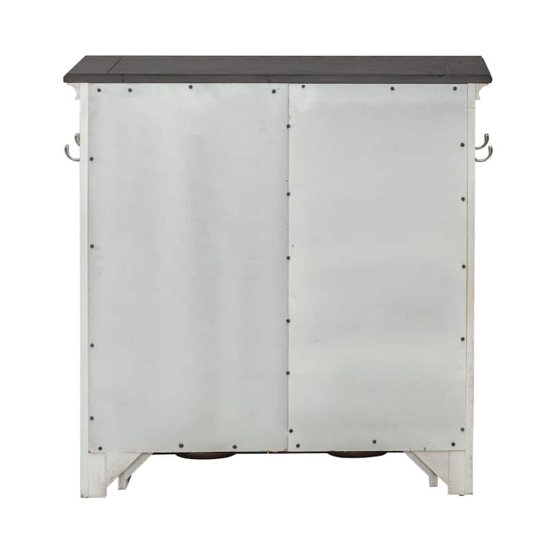 Liberty Furniture Allyson Park Pet Feeder Kitchen Cabinet - Width32" x Depth17" x Height32"