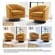 preview thumbnail 54 of 64, Corduroy Upholstered Swivel Barrel Chair (Set of 2)