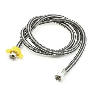 Bathroom Water Heater Braided Textured Flexible Hose Pipe 4.9 Ft Length ...