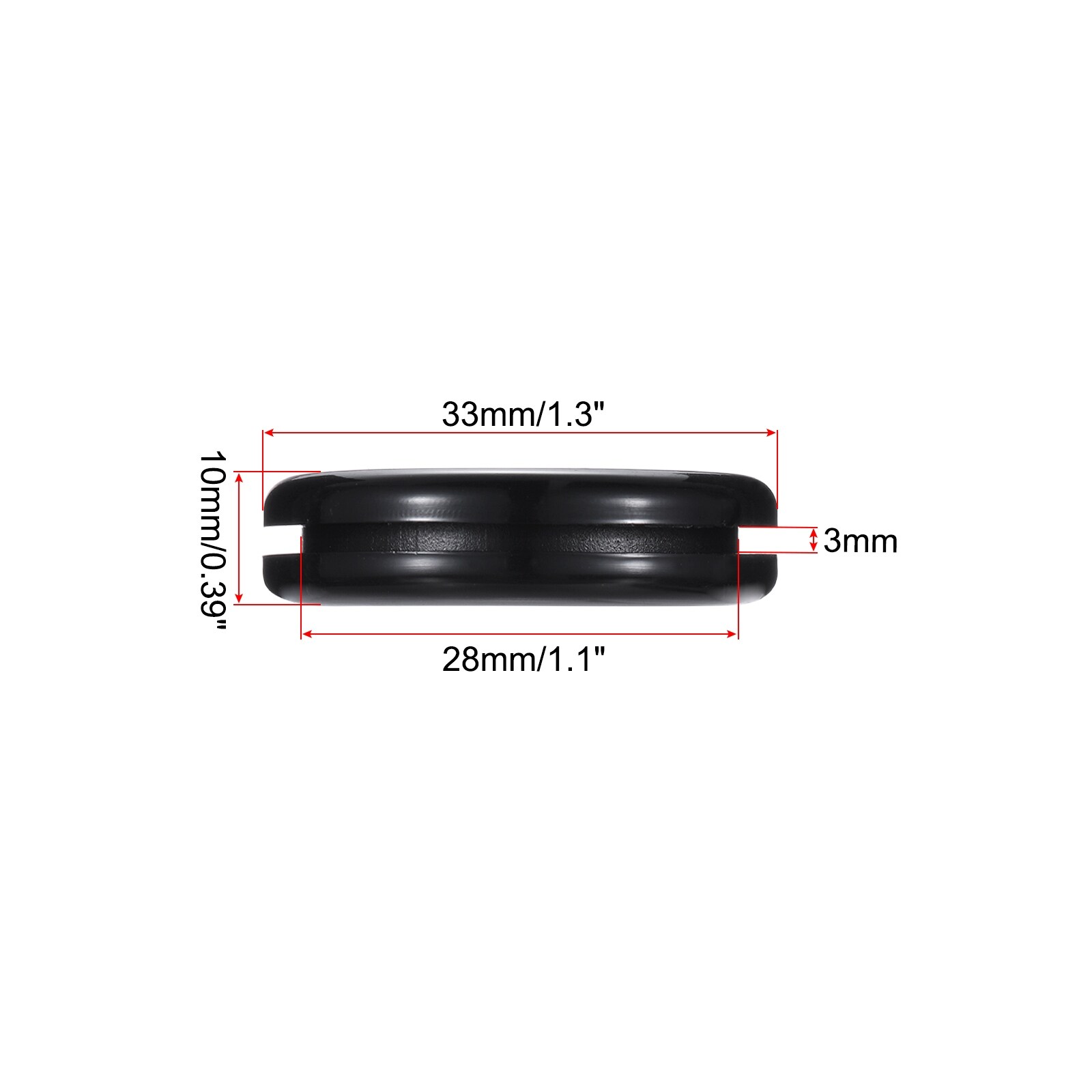 Rubber Grommet Round Double-Sided for Wire