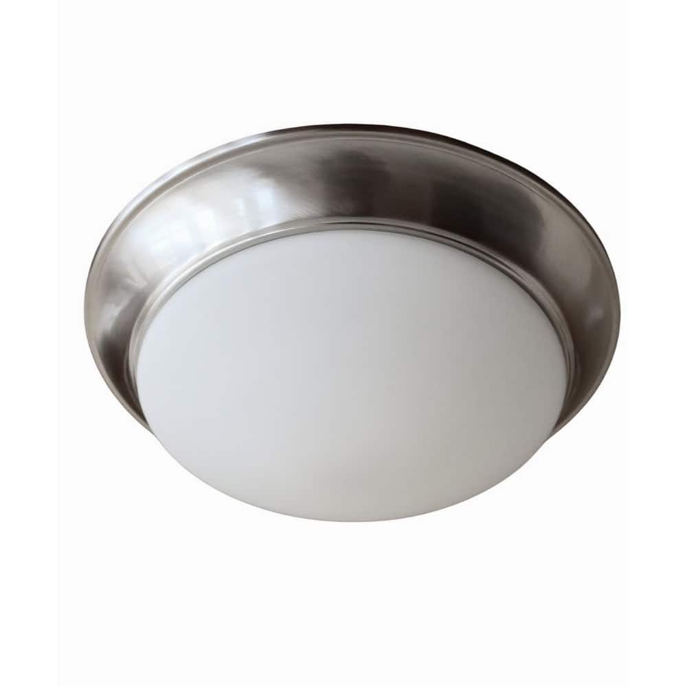 13"w 1-Light LED Flush Mount Ceiling Light Brushed Nickel Finish by RP Lighting