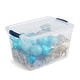 preview thumbnail 33 of 76, Rubbermaid Cleverstore 30 Quart Plastic Storage Tote Container with Lid (6 Pack)