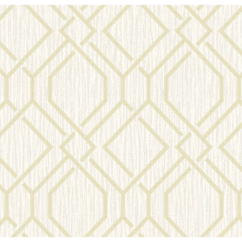 Advantage Frege Gold Trellis Wallpaper