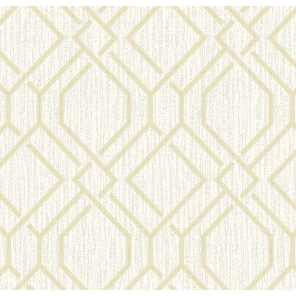 Advantage Frege Gold Trellis Wallpaper