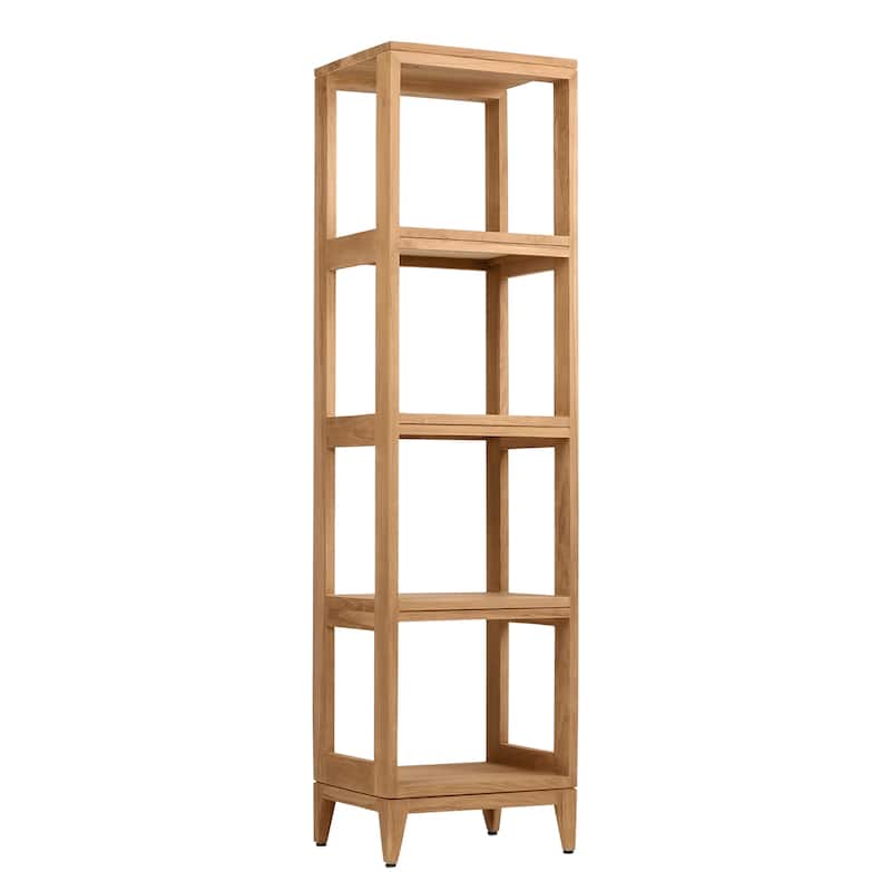 Avanity Teak 60" H x 16" W Wood and Plywood Free Standing Linen Tower - Natural Teak