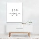 Bon Voyage Typography Black White Minimal Art Print/Poster - Bed Bath ...