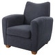 preview thumbnail 4 of 4, Uttermost 23759 31" Wide Plywood Framed Polyester Accent Chair - Blue