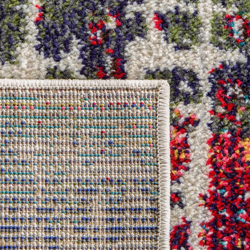 SAFAVIEH Madison Miloslava Modern Abstract Rug - Blue/Green - 5' 3" x 7' 6"