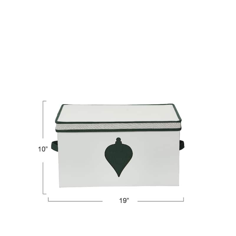 Household Essentials Ornament Storage Chest with 24 Pockets - 13.5"L x 18.6"W x 10.0"H