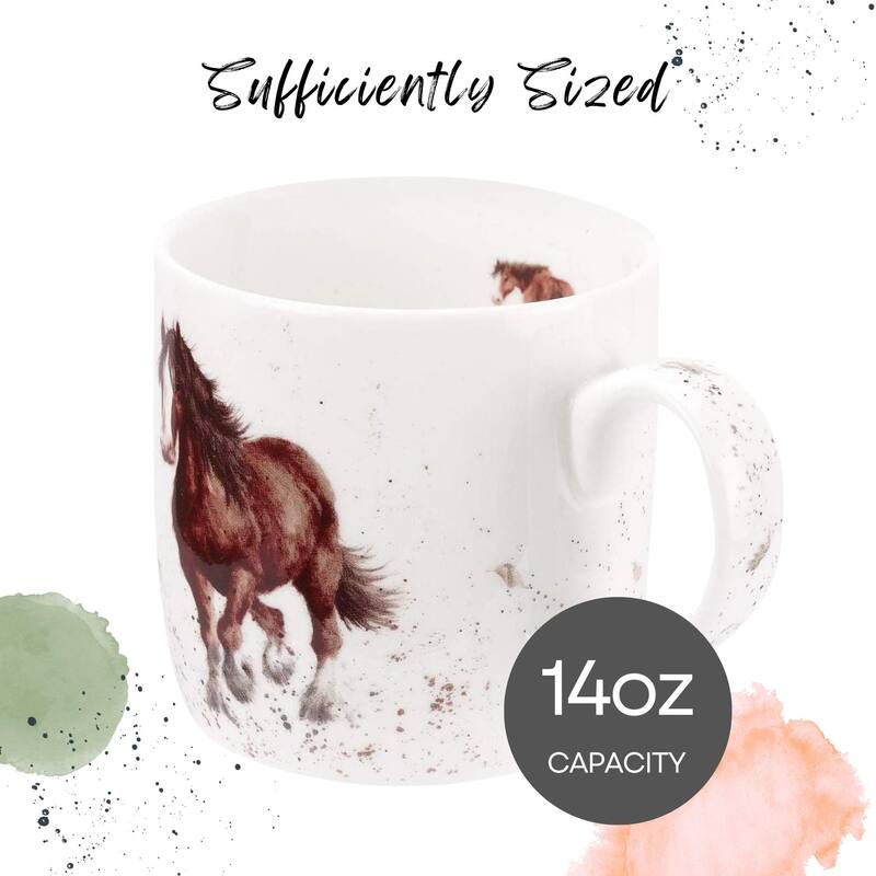 Royal Worcester Wrendale Design Mug Farm Animals