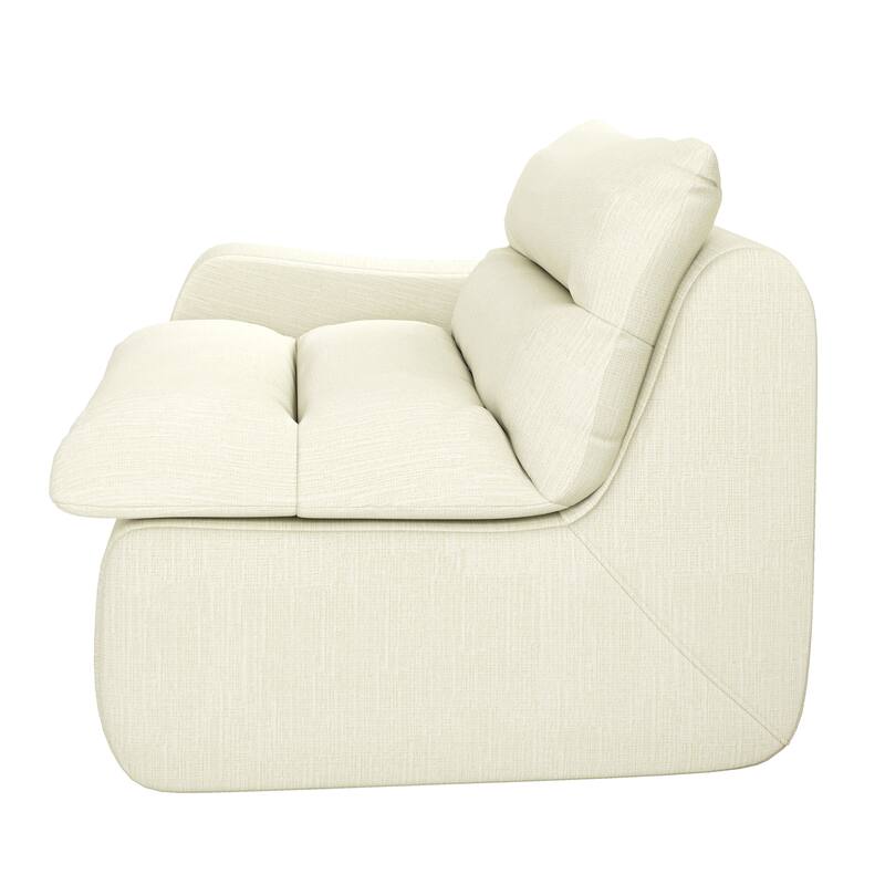 Lazy floor sofa, modern floor lounge chair with left arm, comfortable beanbag sofa, suitable for living room bedroom office
