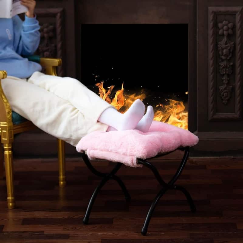 Upholstered Morden Folding Footstool for Home