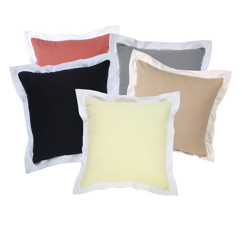 Sevita Bright Bordered Throw Pillow