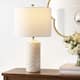 SAFAVIEH Lighting 24-inch Artef Ceramic Table Lamp (Set of 2) - 13" x 13" x 24" - Ivory