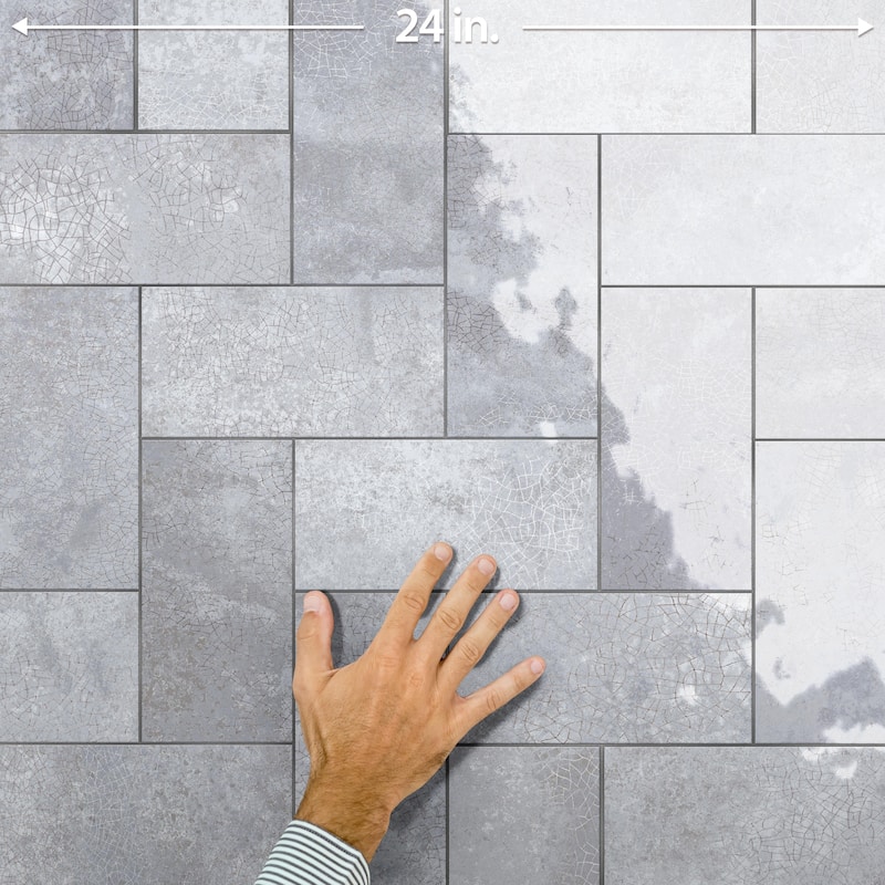 Merola Tile Myst Gunsmoke 4" x 8" Ceramic Wall Tile