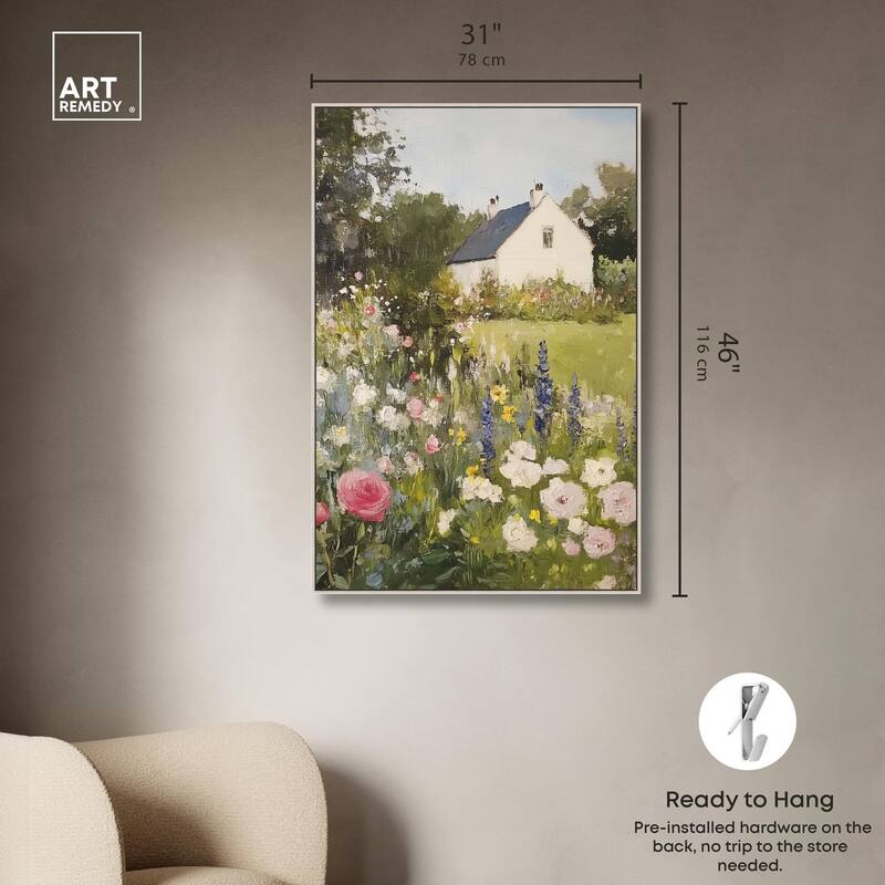 Floral Farmhouse II Canvas by Art Remedy