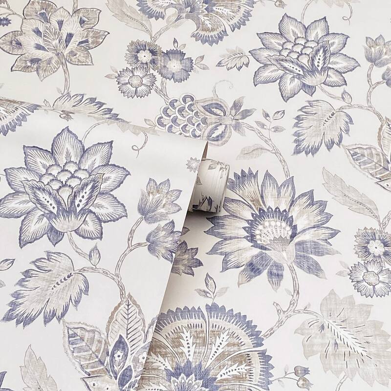 Arthouse Prudie Denim Jacobean Trail Wallpaper