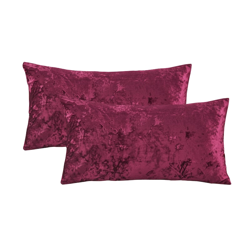 Rancho Crushed Velvet Throw Pillow Cover Set, NO INSERT
