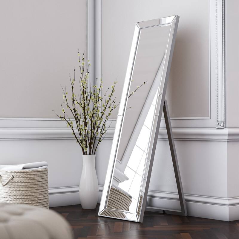 Kenroy Home Chauncey 64" Stand Mirror - Silver