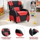 preview thumbnail 13 of 47, Gymax Gaming Recliner Sofa PU Leather Armchair for Kids Youth w/