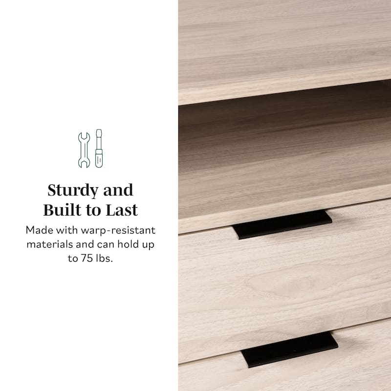 Middlebrook Modern Storage Nightstand, Set of 2