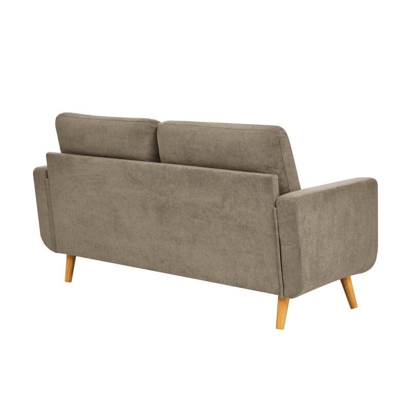 Anmytek Mid-Century Modern 67.7" Wide Tufted Upholstered Loveseat Sofa