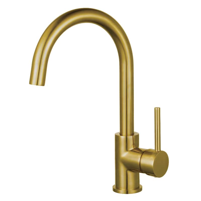 Concord Single-Handle Vessel Faucet - Brushed Brass