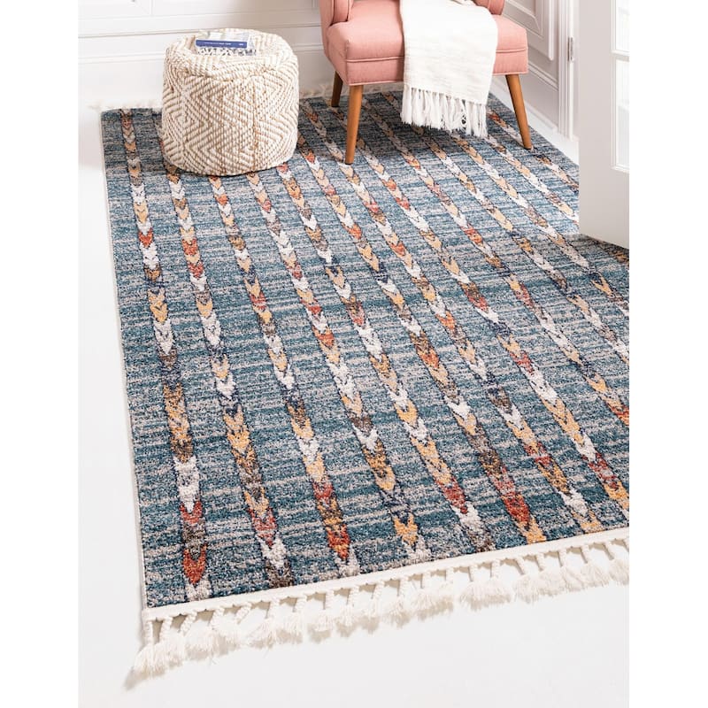 Contemporary Ariella Collection Area Rug - 3'3"x5'3" - Blue