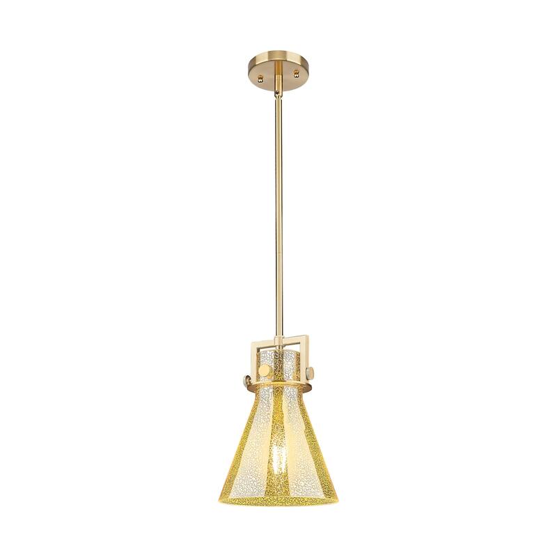 Innovations Lighting 411-1SS-11-8 Newton Cone Pendant Newton Cone 1 - Champagne Bronze / Mercury