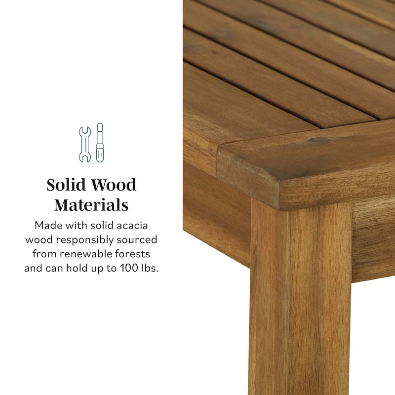 Middlebrook Surfside Solid Acacia Wood Outdoor Dining Table
