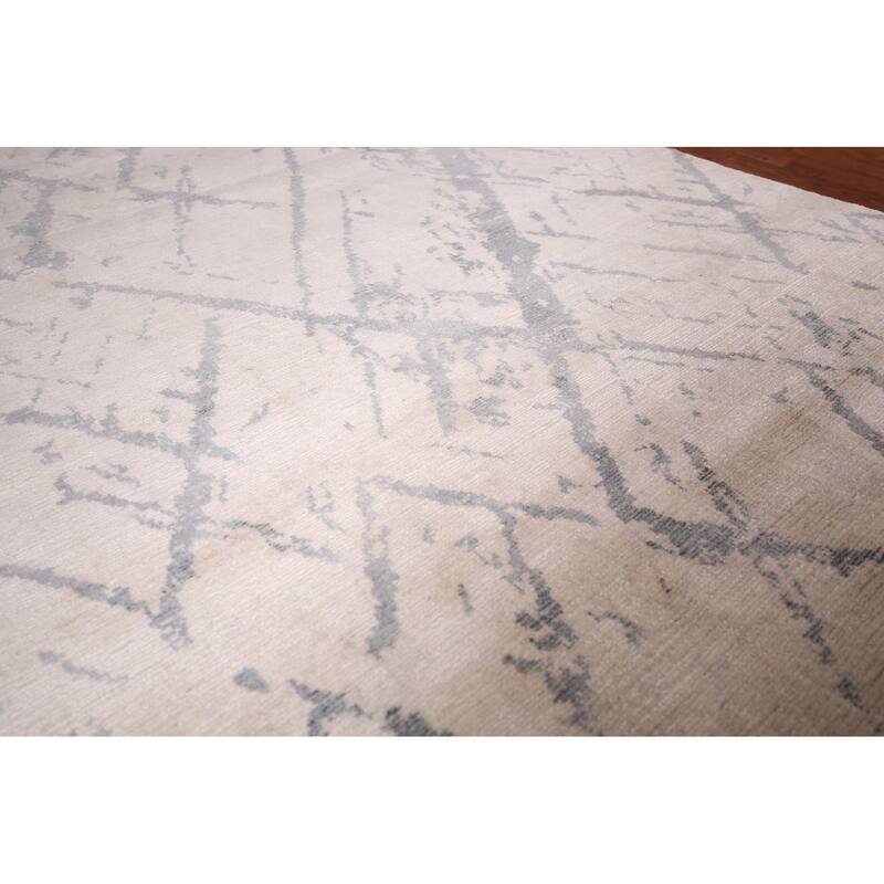 Abstract Modern Area Rug Hand-Knotted Wool Carpet - 5'3"x 7'7"