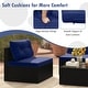 preview thumbnail 7 of 8, Costway 5 Piece Outdoor Furniture Set with Seat & Back Cushions - See Details