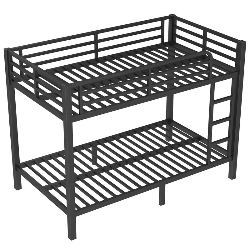 Metal Twin Over Twin Bunk Bed Frame for Teens, Adults