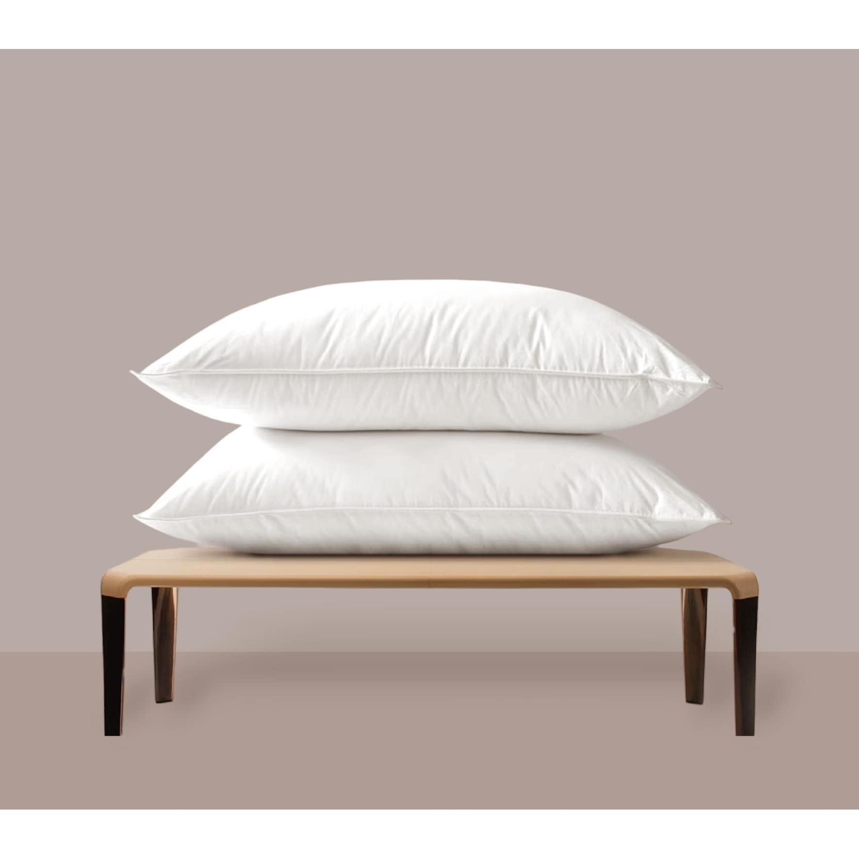 Highland Feather 700 Loft European White Down Pillow 700 TC Cotton Casing