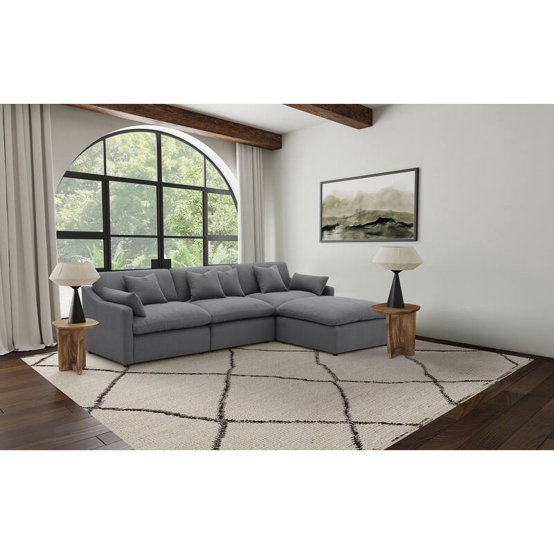 Hobson 4-piece Upholstered Modular Sectional Sofa