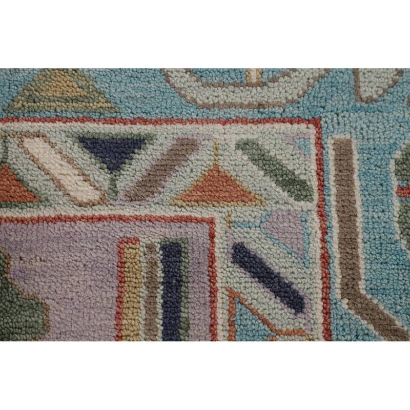 Floral Oushak Oriental Large Area Rug Handmade Wool Carpet - 10'2" x 13'8"