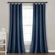 preview thumbnail 12 of 21, Lush Decor Baby Pixie Fox Geo Blackout Single Window Curtain Panel 84" x 52" - Navy