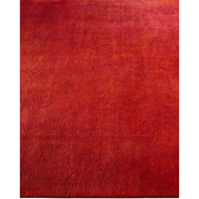 Vibrance, One-of-a-Kind Hand-Knotted Area Rug - Orange, 4' 1" x 6' 4" - 4' 1" x 6' 4"