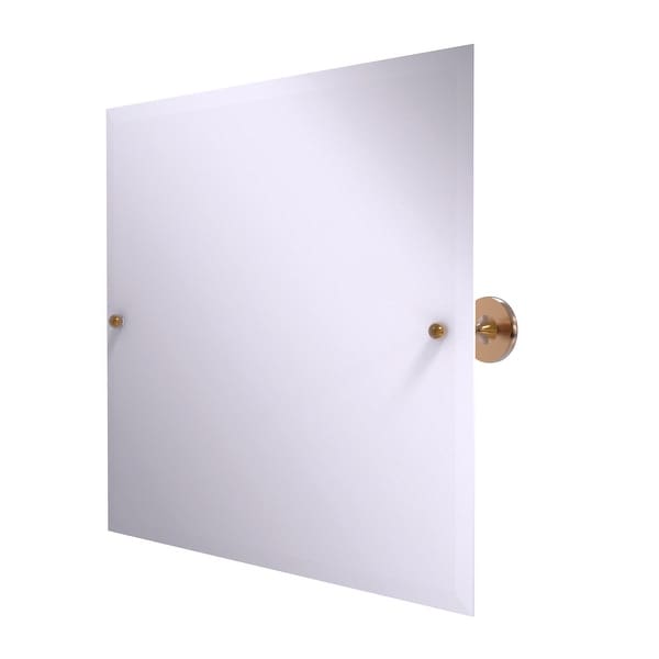 Allied Brass Shadwell Collection Frameless Landscape Rectangular Tilt Mirror with Beveled Edge